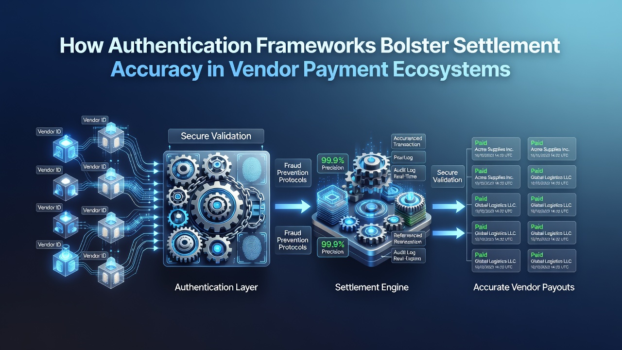 Authentication layers securing vendor payment flows across multiple settlement channels