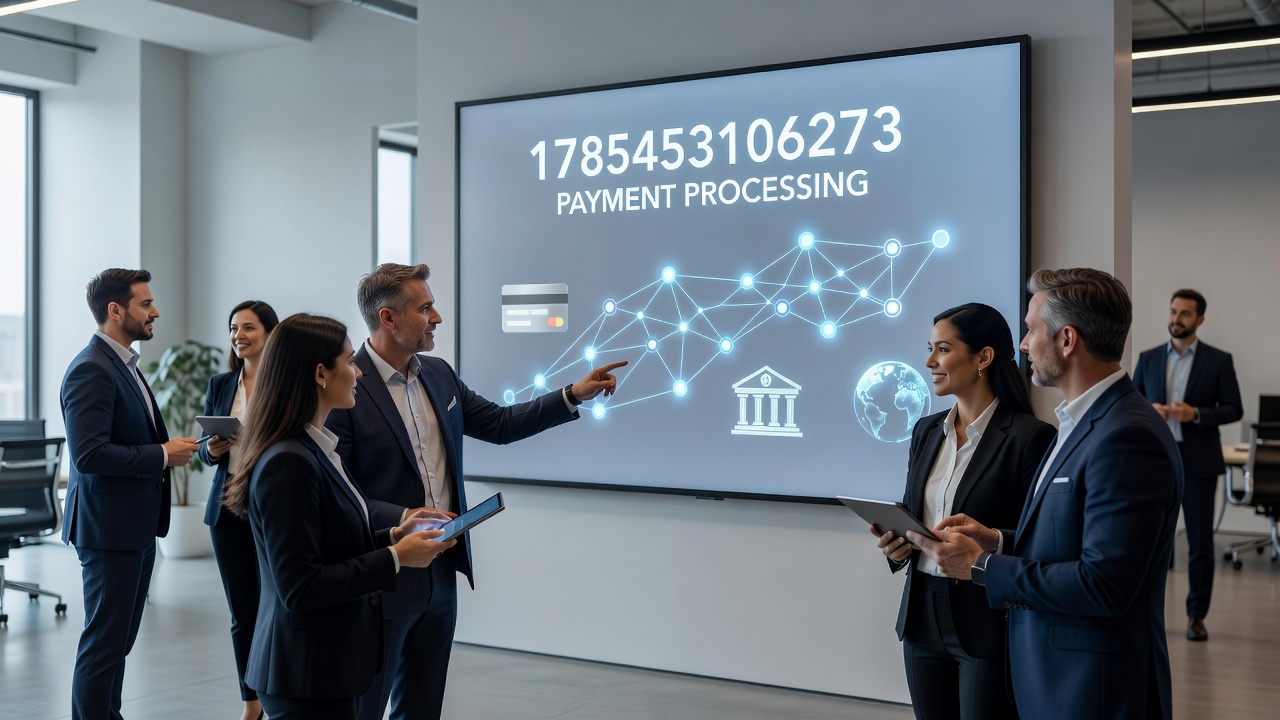Modern payment terminal connected to cloud processing network
