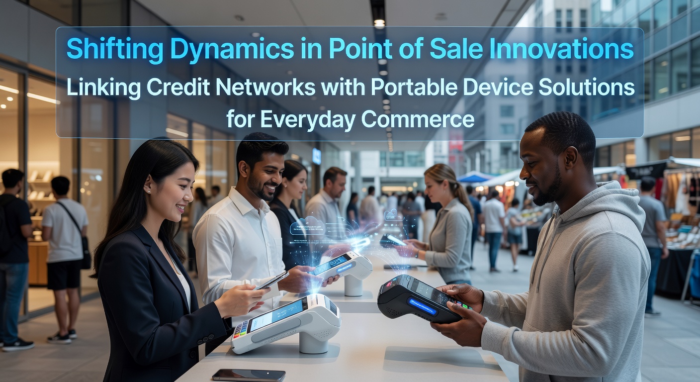 Portable point of sale devices integrated with credit networks in a busy retail setting