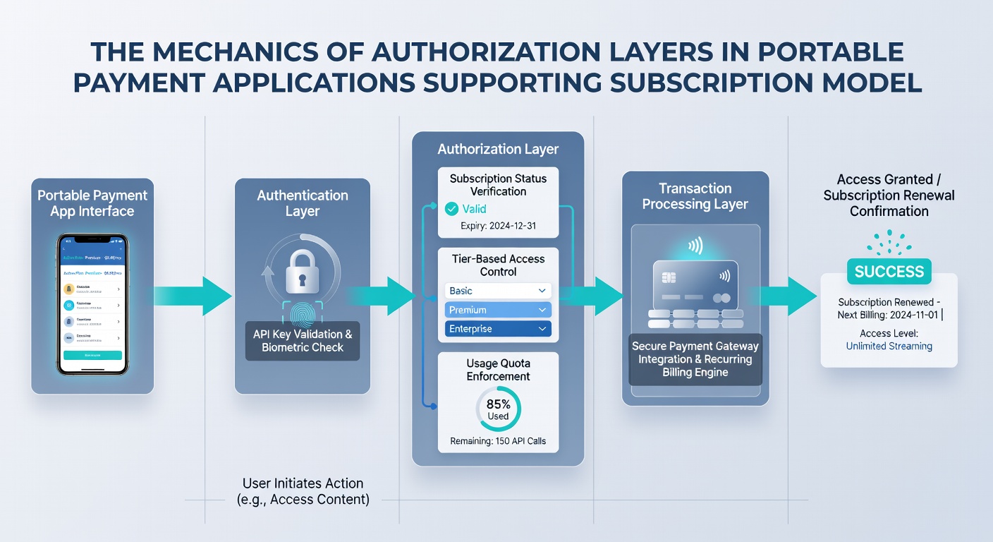 Flowchart illustrating cross-border authorization steps between mobile wallets and payment processors