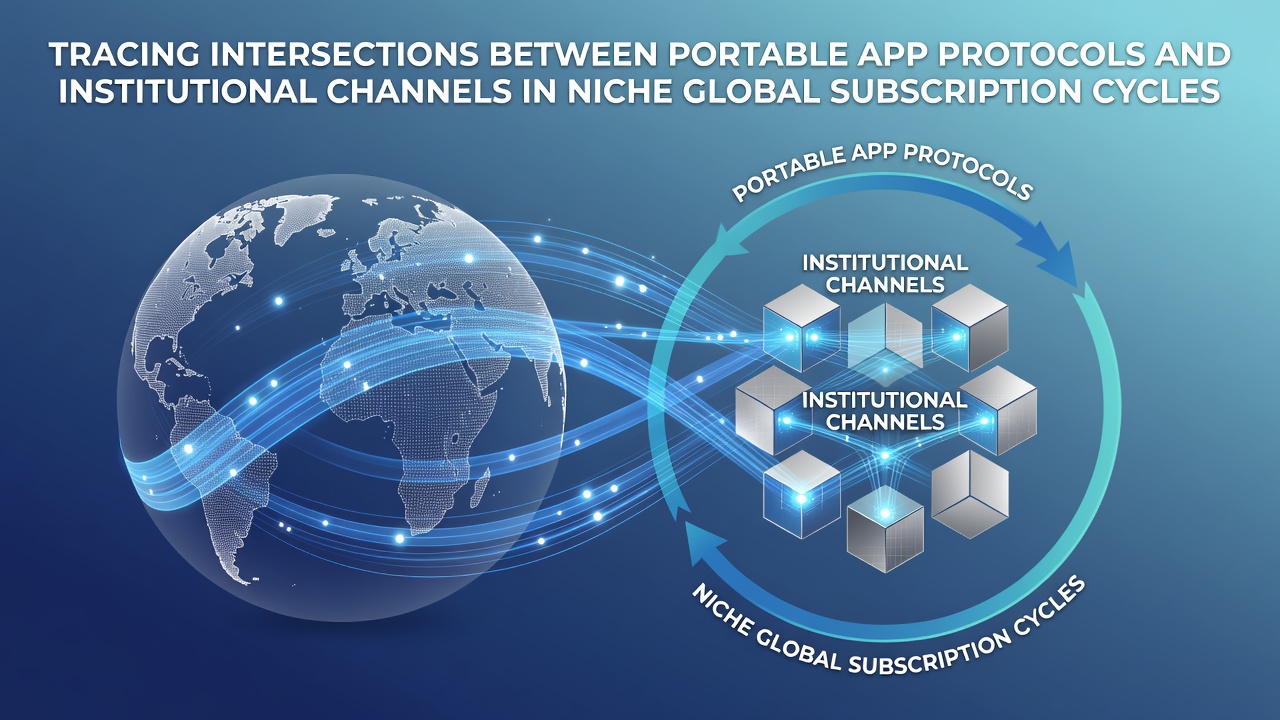 Portable payment app interface displaying subscription management connected to institutional banking channels